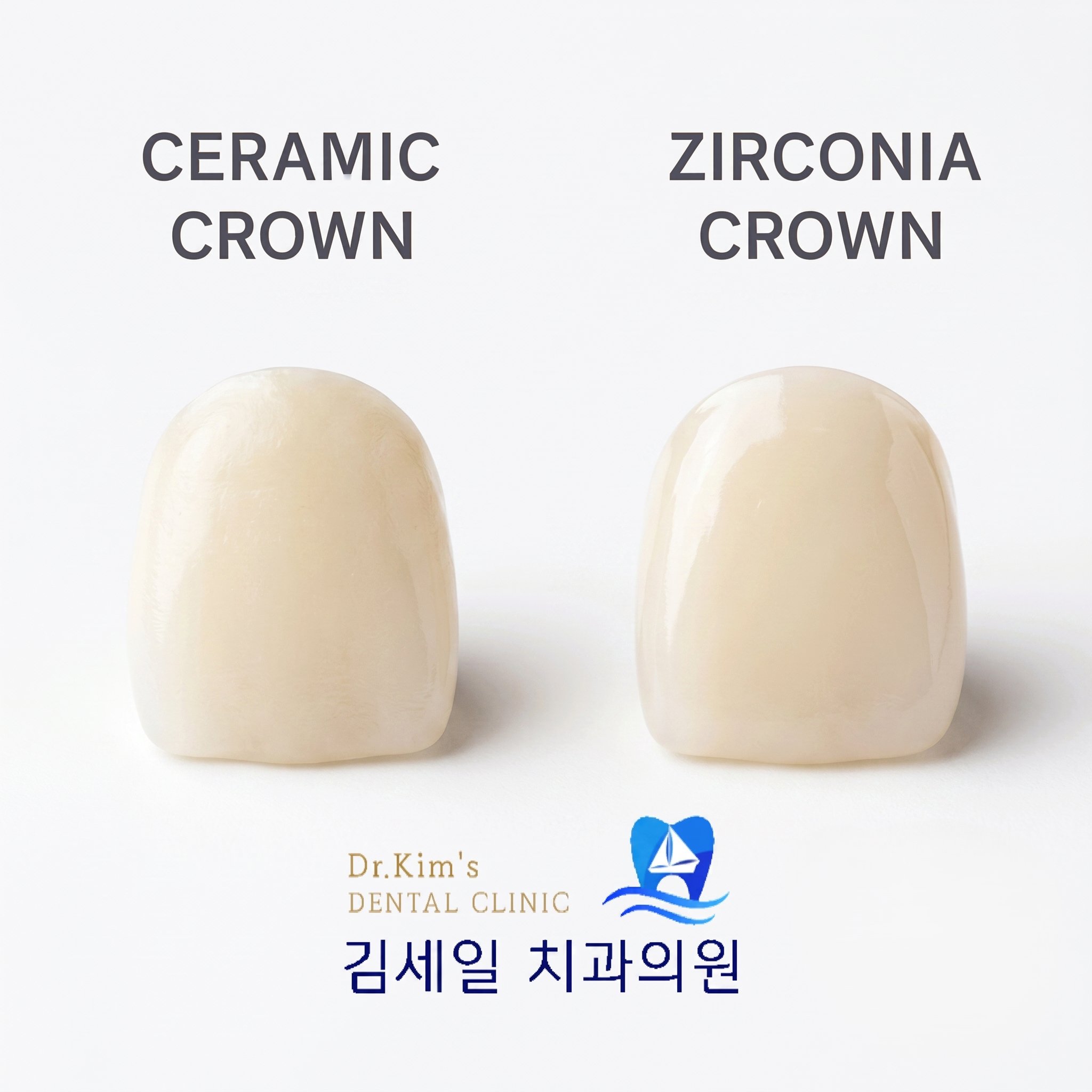 세라믹 크라운 vs 지르코니아 크라운 비교