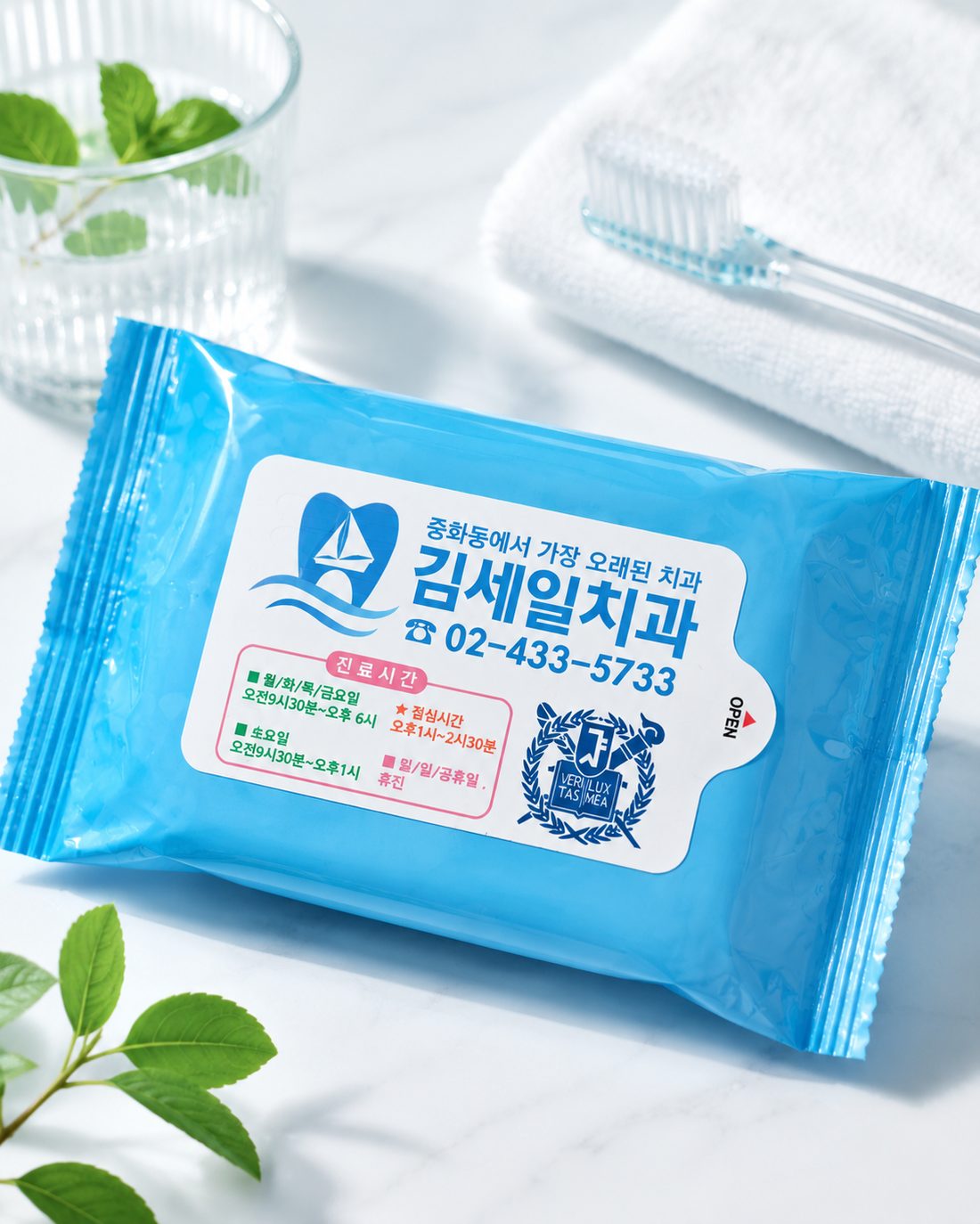 구강 관리용 물티슈