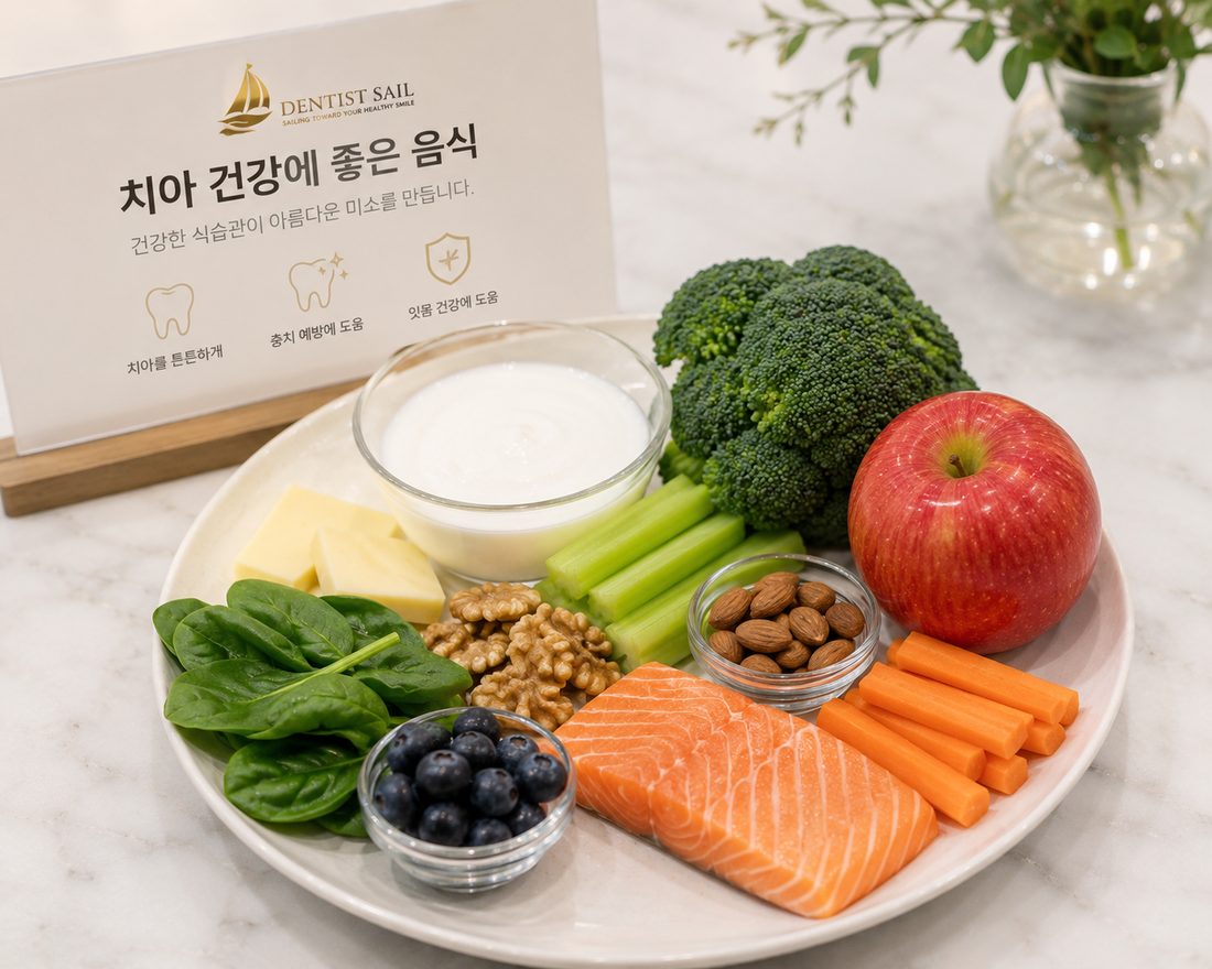 치아 건강에 좋은 음식들