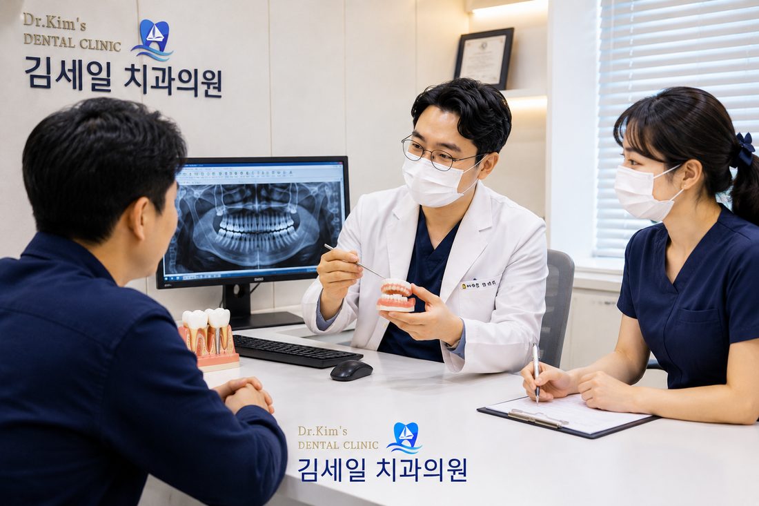 치료 계획을 상담하는 모습